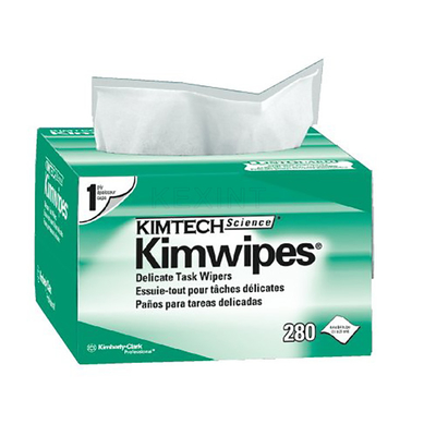Χαρτί χωρίς σκόνη Kimwipes Μαντηλάκια καθαρισμού οπτικών ινών 100% Χαρτί καθαρισμού πολτού ξύλου