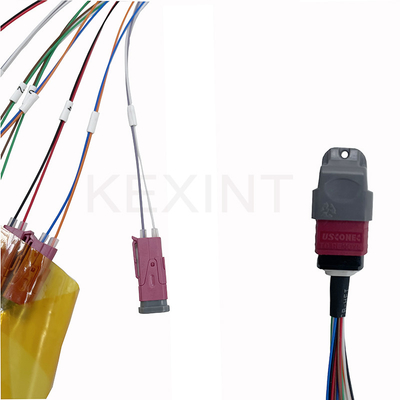 KEXINT MTP (MPO) Γυναικεία APC προς MDC 16 Fiber Breakout OM4 (50/125) Fiber Optic Patch Cord