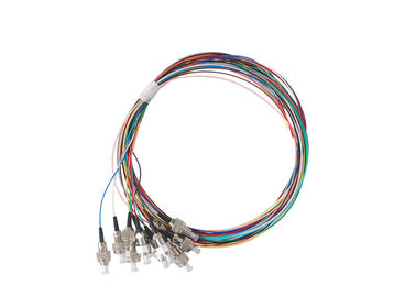 Οπτικό σκοινί μπαλωμάτων ινών ODF, πλεξίδα οπτικών ινών 12 χρωμάτων που συνδέει 0.9mm