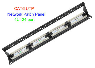 1U 19 καλώδιο 2U CAT5E του τοπικού LAN χαλκού ίντσας UTP επιτροπή μπαλωμάτων δικτύων 48 λιμένων RJ45 CAT6 24