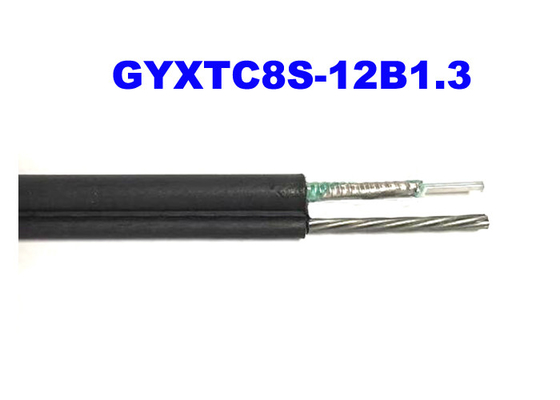 Υπαίθρια GYXTC8S 12G652D αυτοφερόμενη Erial οπτικών ινών θωρακισμένη εγκατάσταση 8 καλωδίων OS2 δομή