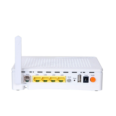 KEXINT Wifi 4GE 2POTS Δρομολογητής GEPON ONU Λευκό Αγγλικό Δίκτυο Λογισμικού 1 Θύρα SC UPC PON