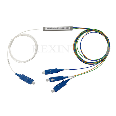 1x3 SC / UPC Fiber Optical Plc Splitter 1 M μήκος