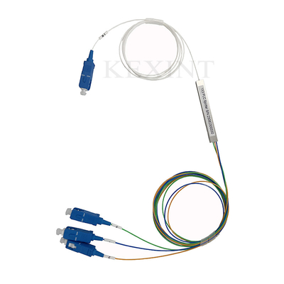 1x3 SC / UPC Fiber Optical Plc Splitter 1 M μήκος