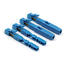 Μπλε γρήγορος συνδετήρας οπτικών ινών τύπων LC, ξυλουργός FTTH οπτικών καλωδίων