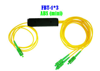 Μικρή WDM 1×3 δικτύων οπτική APC Sc ινών υψηλή αξιοπιστία ABS συνδετήρων