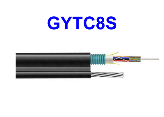 GYTC8S οι υπαίθριες τηλεπικοινωνίες χαλύβδινων συρμάτων καλωδίων οπτικών ινών θωρακισμένες αυτοφερόμενες αφιέρωσαν τα γενικά έξοδα