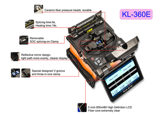Splicer εργαλείων οπτικών ινών FTTH φορητός ηλεκτρικός τήξης μετρητής δύναμης μηχανών kl-630E οπτικός
