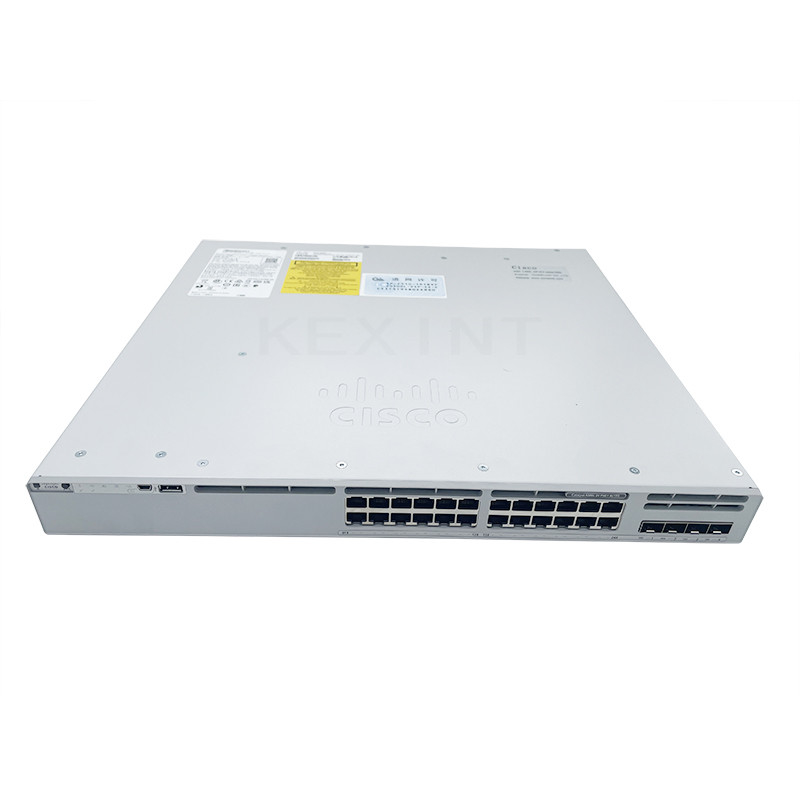 C9300L Διακόπτης δικτύου 24 θυρών POE 4x10G C9300L-24P-4X-E ​​για ασφάλεια / IoT / Cloud