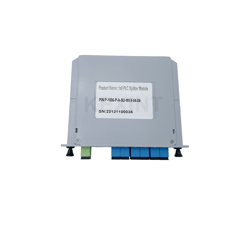 KEXINT FTTH Μονάδικας 1x6 LGX Καρτέλα Τύπος SC UPC Συνδέτης G657A1 Διοικητής διαχωρισμού οπτικών ινών